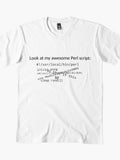 Perl Scripts Are Awesome - Retro Coding Language Graphic Shirt
