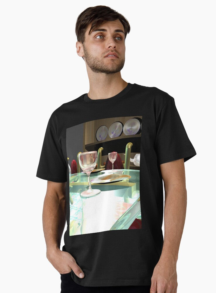 3D Interior Design T-Shirt – Premium Modern Aesthetic Tee Black