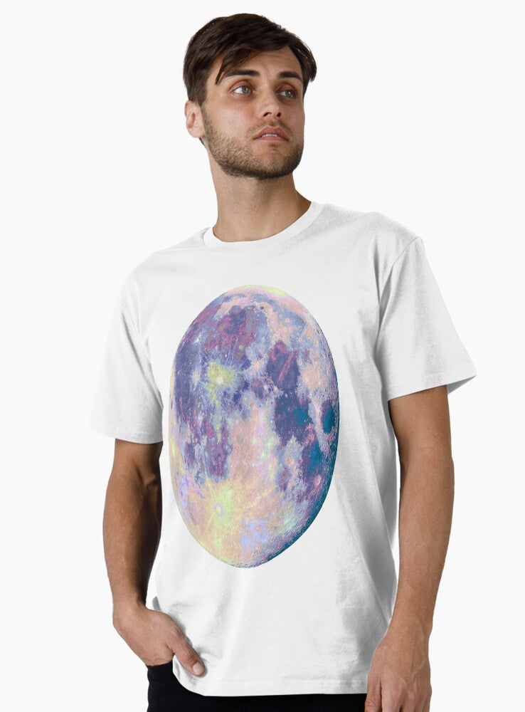 Moon Phases Minimalist Lunar Cycle Celestial Graphic Tee White